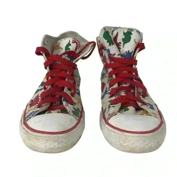 DINOVERSE CUSTOM CHUCK TAYLOR ALL STAR CONVERSE JURASSIC PARK LAND BEFORE TIME - Picture 4 of 10